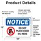 Signmission Do Not Place Used Oil Here, 18 in W x Rectangle, Vinyl Decal OS-2PACK-NS-D-1218-L-15475 - alternate 2